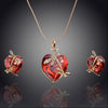 Crystal Animal Pendant Jewelry Set