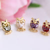 Jewelry Owl Gold Plated Stud Earrings