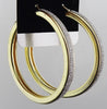 Charm Frosted Big Hoop Earrings